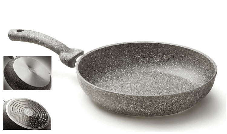 Cuore di Pietra tigaie profesionala, 36cm inductie 3 tigaie cuore di pietra 1