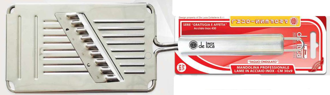 Razatoare inox 1 maner taietura ondulata 2 art 545