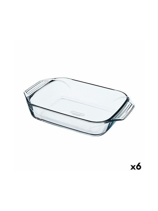 Tava dreptunghiulara din sticla termorezistenta, Pyrex 1 Clip 32