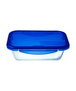 Cook&Go Recipient dreptunghiular de depozitare din sticlă cu capac, Pyrex