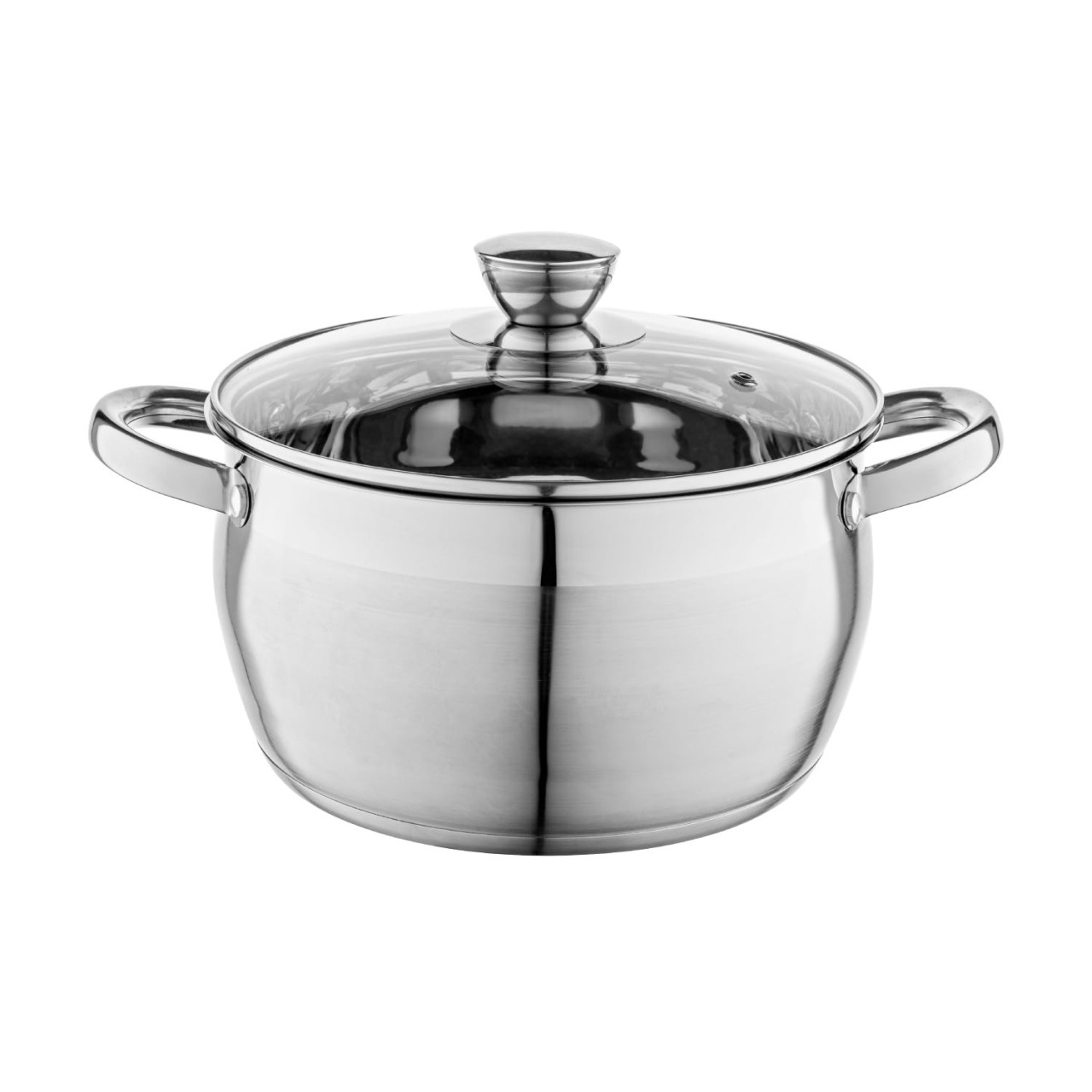 SEMIOALA INOX OLIVER CU CAPAC STICLA 14-24 CM 1 oliver